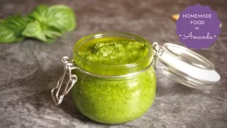 Easy Classic Basil Pesto Sauce in a Blender! | Homemade Food by Amanda