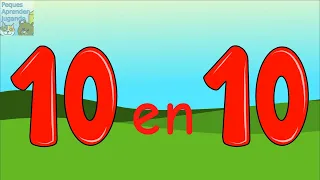 Aprender a contar de 10 en 10 hasta el 100  Video para niños de Peques Aprenden Jugando