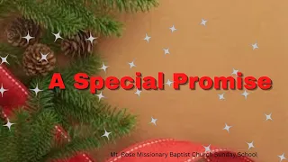 A Special Promise | Sunday School December 4, 2022