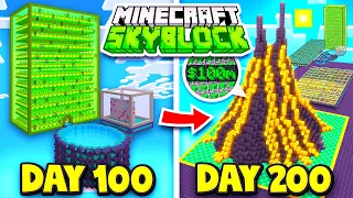 I Spent 200 Days in Minecraft Skyblock