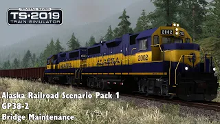 Train Simulator 2019: Alaska Railroad Scenario Pack 1: GP38-2 - 3: Bridge Maintenance