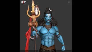 The Lord Shiva ZBrush Sculpting WIP