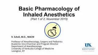 20151109 Inhaled Anesthetics Part 1