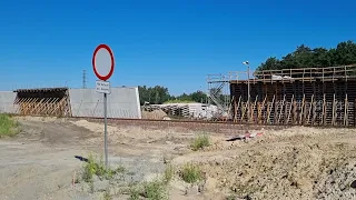 Budowa drogi S3 Świnoujście - Dargobądz (bez węzła) - postęp robót budowlanych 14.08-19.08.2023