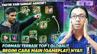 INILAH FORMASI TERBAIK TOP GLOBAL KUAT MENYERANG BERTAHAN SERANGAN BALIK CEPAT EFOOTBALL 2024 MOBILE