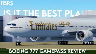 Project Flight Boeing 777 Gamepass Review! (Roblox)