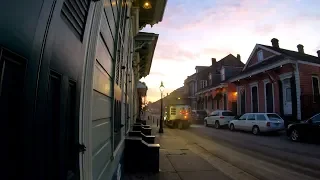 ⁴ᴷ⁶⁰ Walking New Orleans (Narrated) : French Quarter at Sunrise (Bourbon Street, Frenchmen Street)