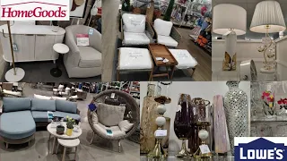 HOMEGOODS AND LOWE'S WALKTHROUGH | SHOP WITH ME (Furnitures, Lighting and dining room decor)