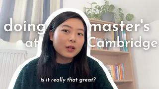 i wish i knew these about Cambridge master's before applying!