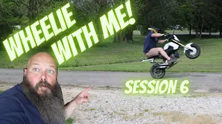 How To Wheelie With Me Progression | Foot Brake | Session 6 | 2021 | GROM | GromBeardo