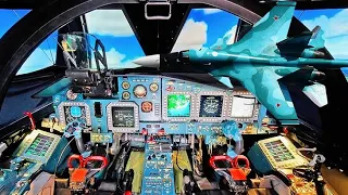 INSIDE Su-34! FLYING AND FIRING COMMANDS EXPLAINED!