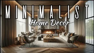 MINIMALIST HOME DECOR: Ideas to create a space that feels spacious and organized