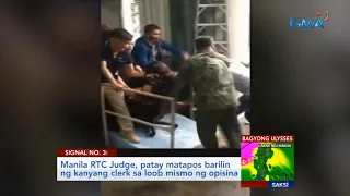 Saksi: Manila RTC Judge, patay matapos barilin ng kanyang clerk sa loob mismo ng opisina