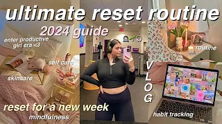 RESET ROUTINE for 2024 🍵🧚productivity, new year goal setting & getting back into a routine