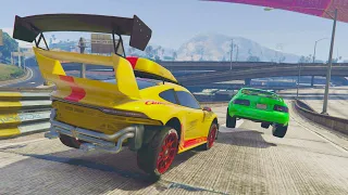 EL ÚLTIMO EXPLOTA!! EL MEJOR COCHE DEL MUNDO!! - GTA V ONLINE