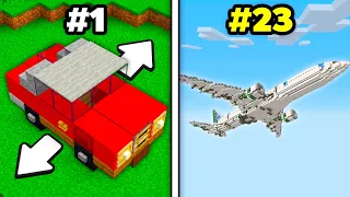 Construí un Avión Funcional en Minecraft Survival