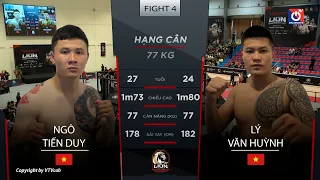 Ngô Tiến Duy - Lý Văn Huỳnh - 77kg nam | Vòng loại MMA Lion Championship 2022