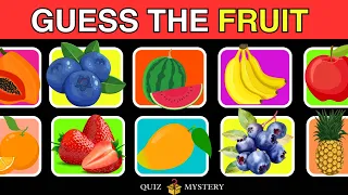 Guess the Fruit in 3 Seconds 🍍🍓🍌|Guess the Fruit Quiz (35 Different Types of Fruit) 🍌 🍎