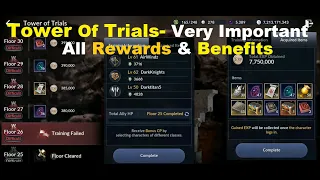 Black Desert Mobile: Tower Of Trials All Rewards & Benefits - Very Important!