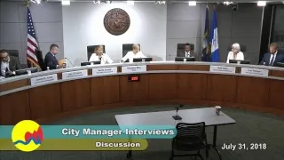 City Manager Interviews - July 31, 2018