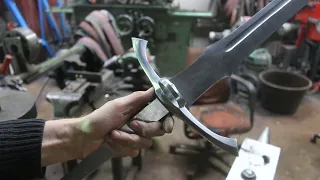 Forging a Heron blade, part 3, forging the guard.