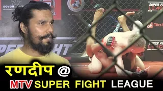 Randeep Hooda पहुंचे The Launch Of 2nd Season Of MTV Super Fight League पर