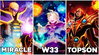 WHO is your favourite Invoker player? Miracle vs Topson vs w33