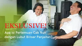 didesak Mbah Tejo, akhirnya Cak Nun Bongkar Pertemuan 4 Mata dengan Luhut Binsar Panjaitan.