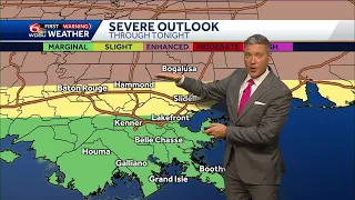 Severe storms possible tonight, a Weather Impact Day, then cooler/drier air moves in