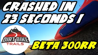 New Beta 300RR - First Ride, First Crash!!