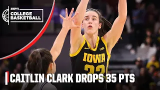 HIGHLIGHTS as Caitlin Clark becomes the 2nd all-time leader in NCAAW points scored 👀