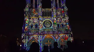 Lady of Hearts - spectacular light show | Notre-Dame de Paris - 18.10.2018