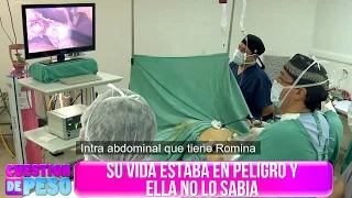 Así fue la operación de vesícula de Romina