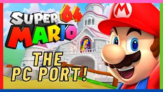 Super Mario 64 but it's a WILD PC Port