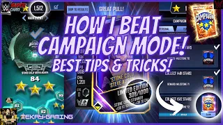 HOW I COMPLETED CAMPAIGN MODE! BEST TIPS & TRICKS! WWE Supercard S10