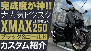 【神カスタム】XMAX250のカッコ良さが凄まじい！フォルツァと2択どっち選ぶ？#3岡部さん