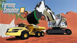 FS19 Mods: Giant Excavator and Heavy Duty Dump Trucks | Mining & Construction Map