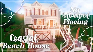 No Advanced Placing Coastal Family Beach House I Bloxburg Speedbuild and Tour - iTapixca Builds