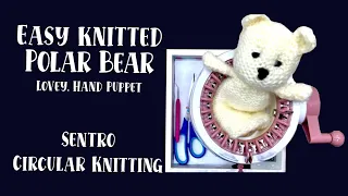 Look it's a Cute Lovey Bear -  Knitted Baby Toy