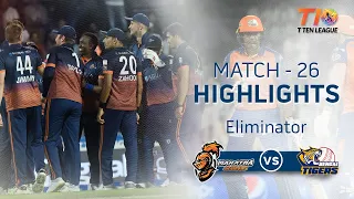 Match 26 Eliminator: Maratha Arabians vs Bengal Tigers, T10 League season 2