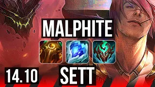 MALPHITE vs SETT (TOP) | 9/2/12, Godlike | KR Diamond | 14.10