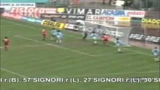 Serie A 1995-1996, day 20 Lazio - Bari 4-3 (2 Protti, 3 Signori, Andersson, Boksic)