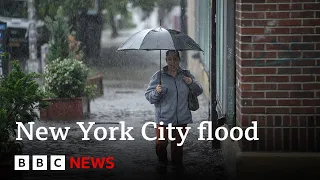 New York City: State of emergency declared over flash flooding - BBC News