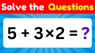 Can you solve the mathematics questions challenge || mathematics questions and answers quiz