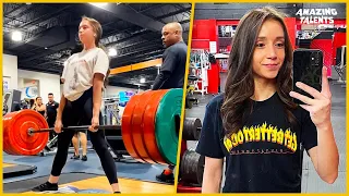 This female powerlifter impresses everyone at the gym