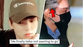 Jung Kook CRIES "I WON'T GO"! JK SHAVES Head For Military & HEAD TAT LEAKS? HYBEs Criminal Lawsuit