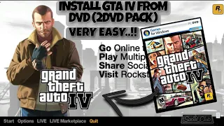 HOW TO INSTALL GTA IV IN PC FROM DVD (2DVD PACK), VERY EASY..!!😱😱