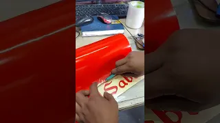Sticker cutting and apply