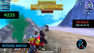 PUBG MOBILE | "20 KILLS" SUPER INTENSE MATCH DUO VS SQUAD SITUATION CHICKEN DINNER