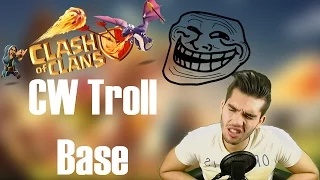 CLASH OF CLANS: Clan War Troll Base ✭ Let's Play Clash of Clans [Deutsch/German HD]